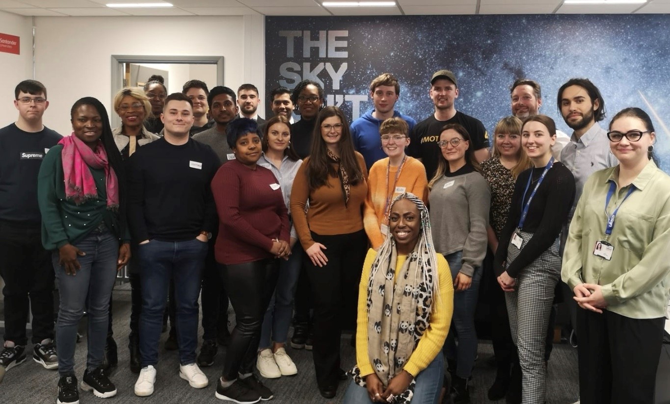 An image showing a group of Launch users stood together and smiling at the camera.