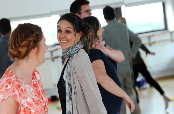 Participants at an 'Arts for the Blues' session