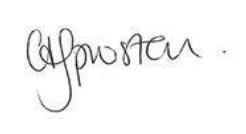 Claire Sproston signature