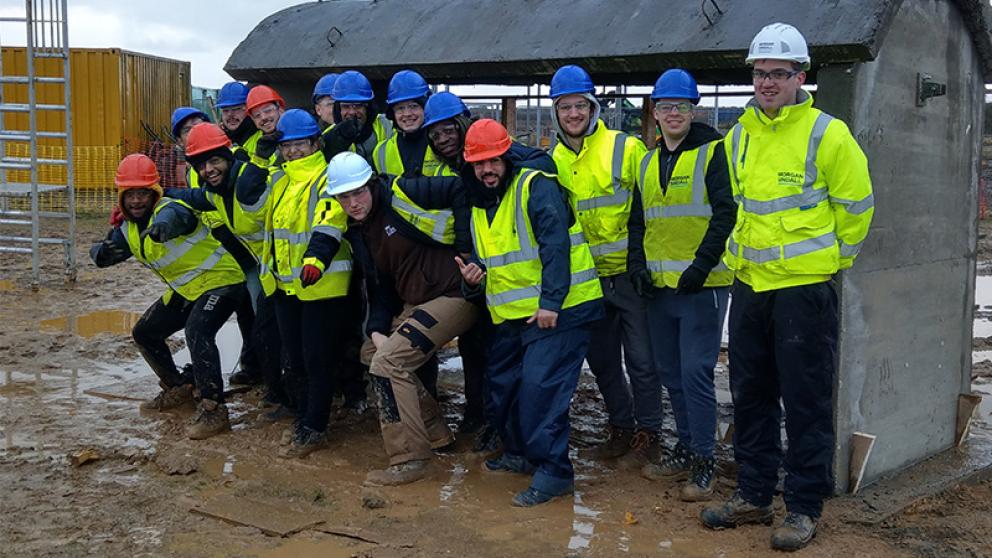 Students at Constructionarium 2019