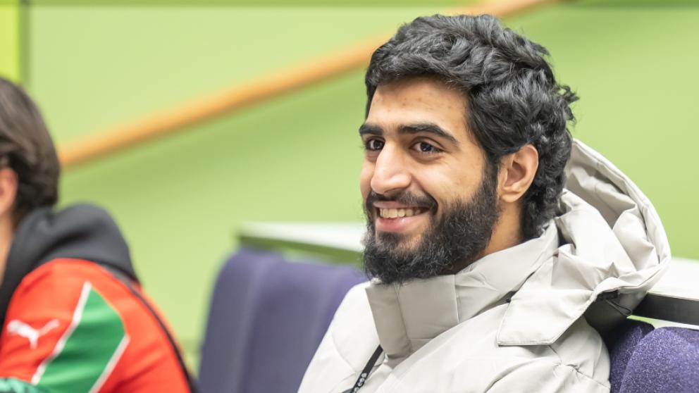 International students in a lecture at University of Salford