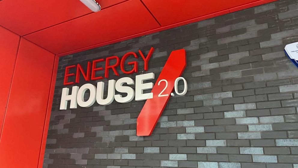 Energy House 2.0 exterior logo