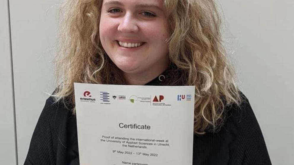 Bethan with Certificate