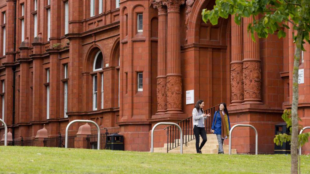 Front view of Peel Building, University of Salford